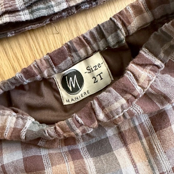 Maniere Plaid Set 2T - Picture 3 of 3